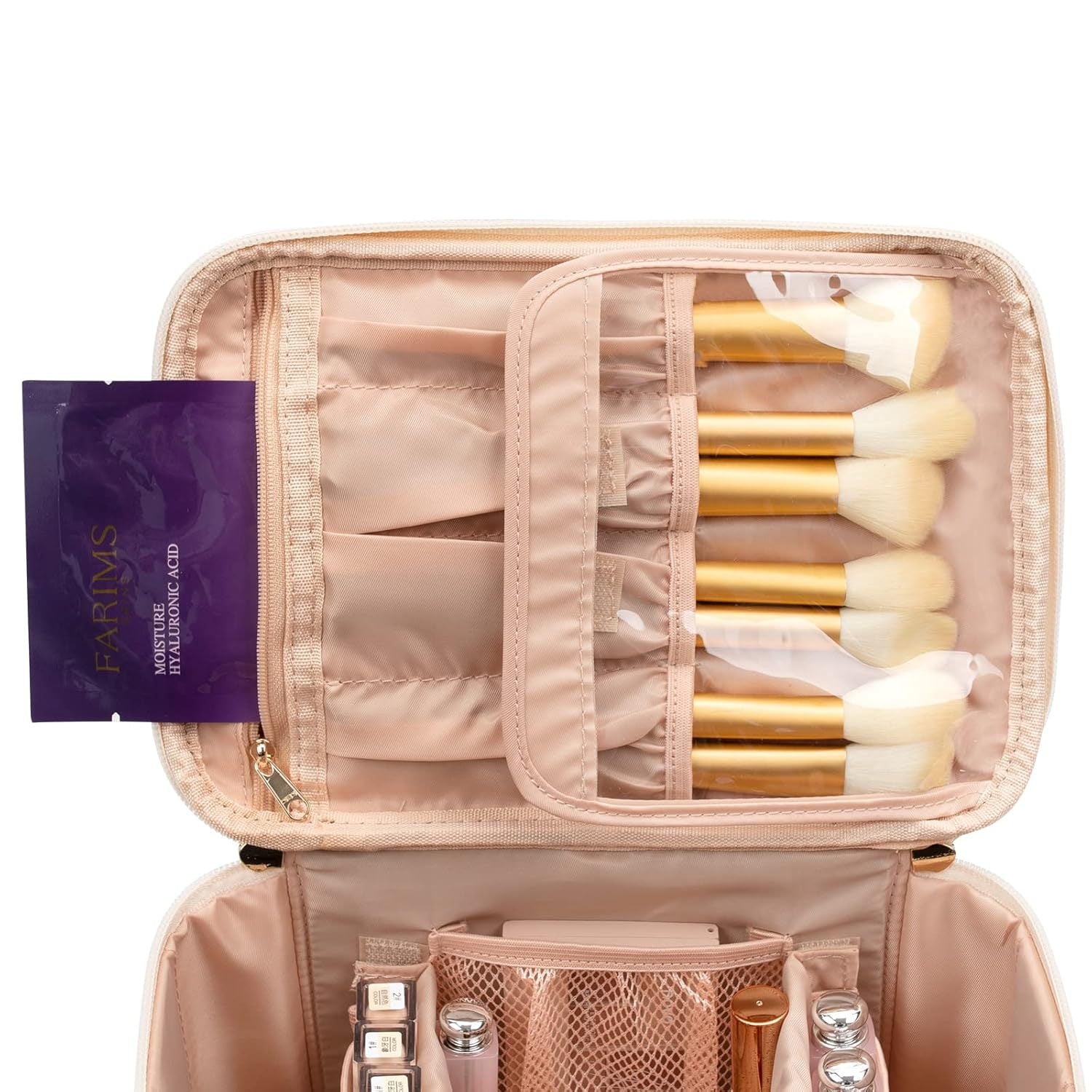 Portable Makeup Bag, Large-capacity Cosmetic Case, High-quality Storage