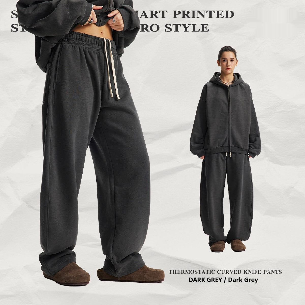 Hooded Cardigan Sweater Set For Men And Women