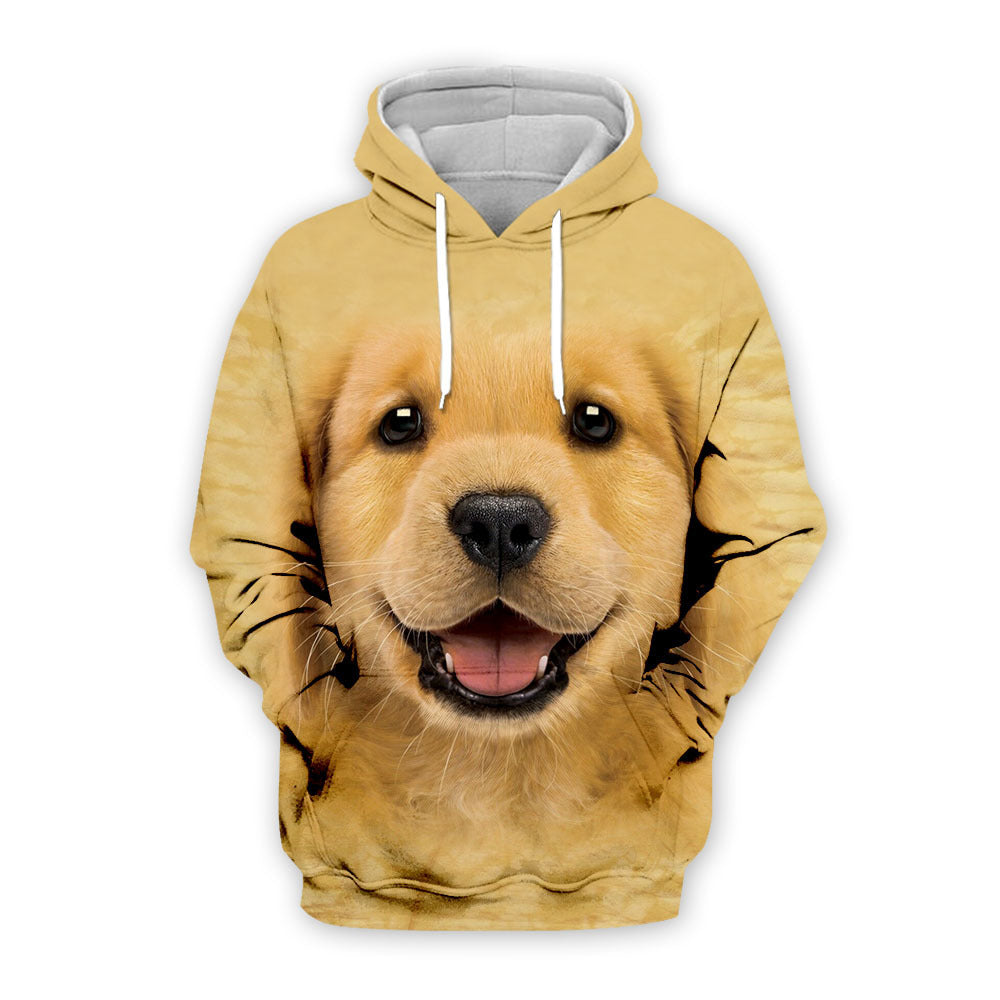 Digital Dog Cute Expression Printed Loose Couple