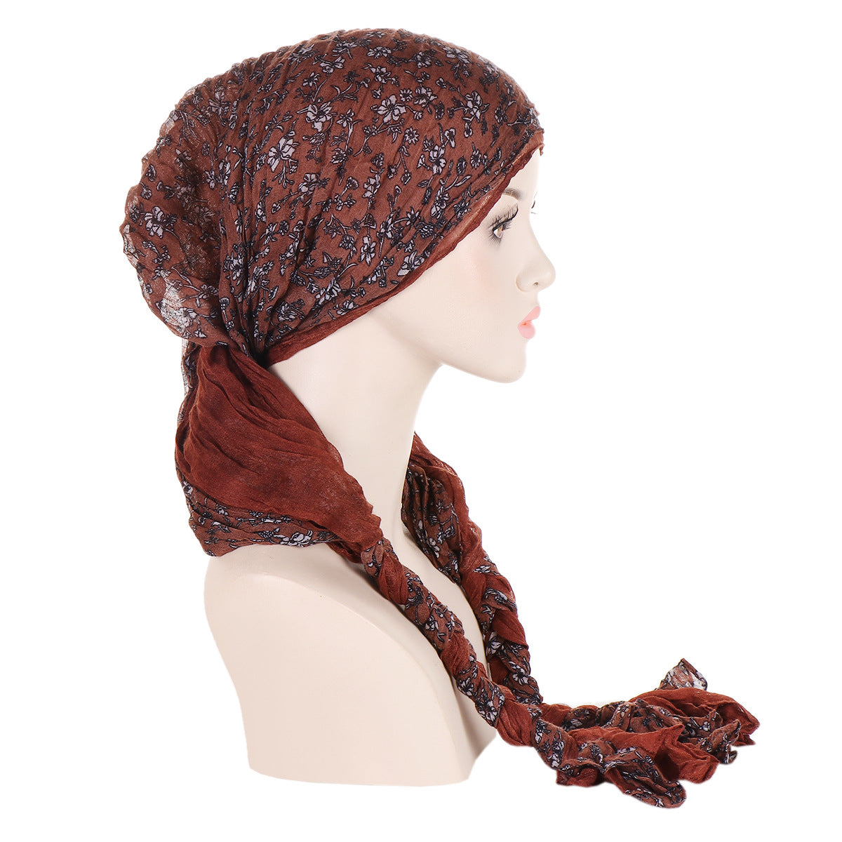 Tam-o'-shanter Hand-woven Braid Bandana Scarf Female Cap