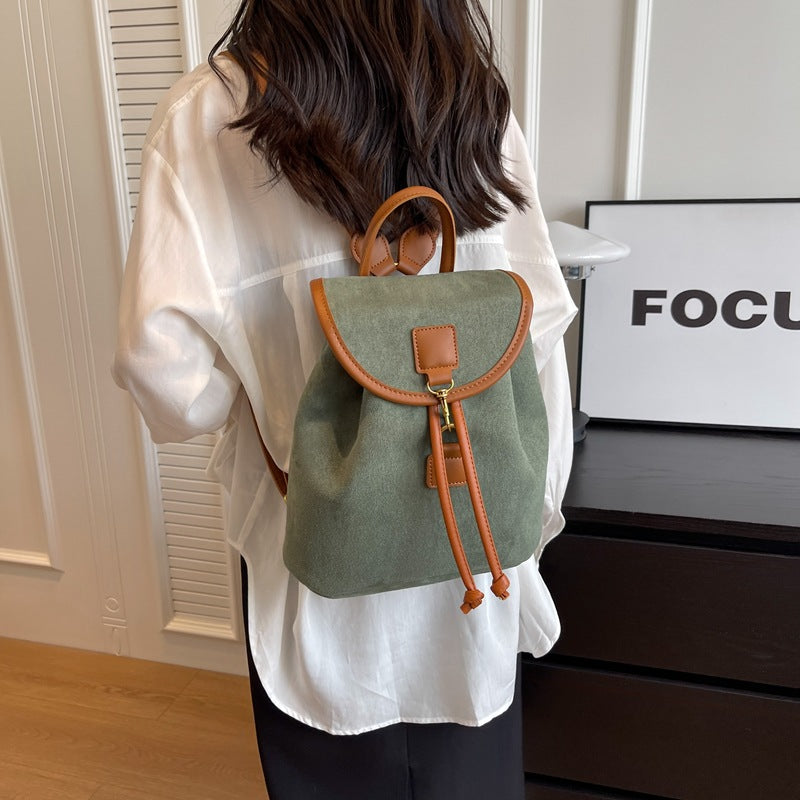 Casual Niche Design Suede Women's Backpack