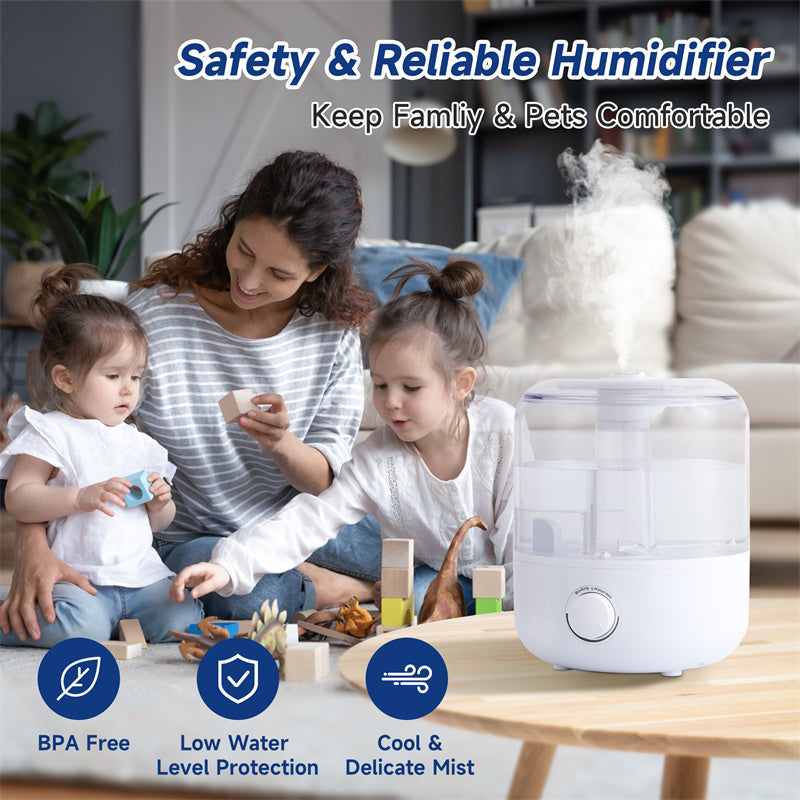 3L Mechanical Humidifier Low Water Level Protection BPA Free
