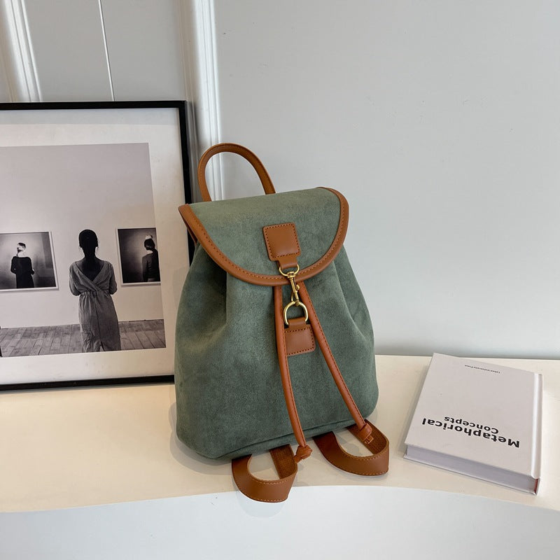 Casual Niche Design Suede Women's Backpack