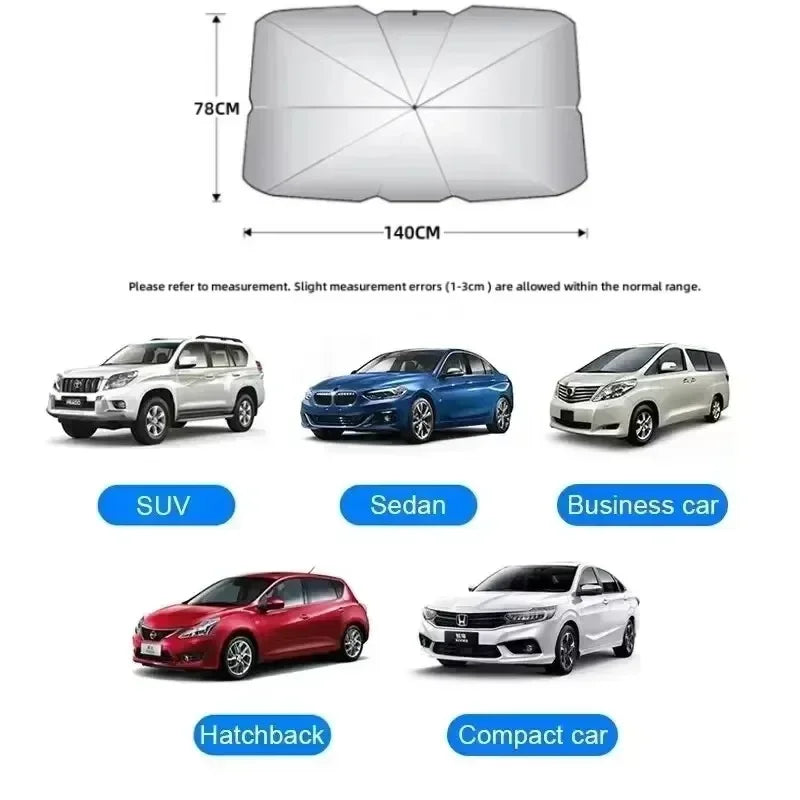 1PC Car sunshade Sun shield for car sunshade screen windshield umbrella front stop parking gear