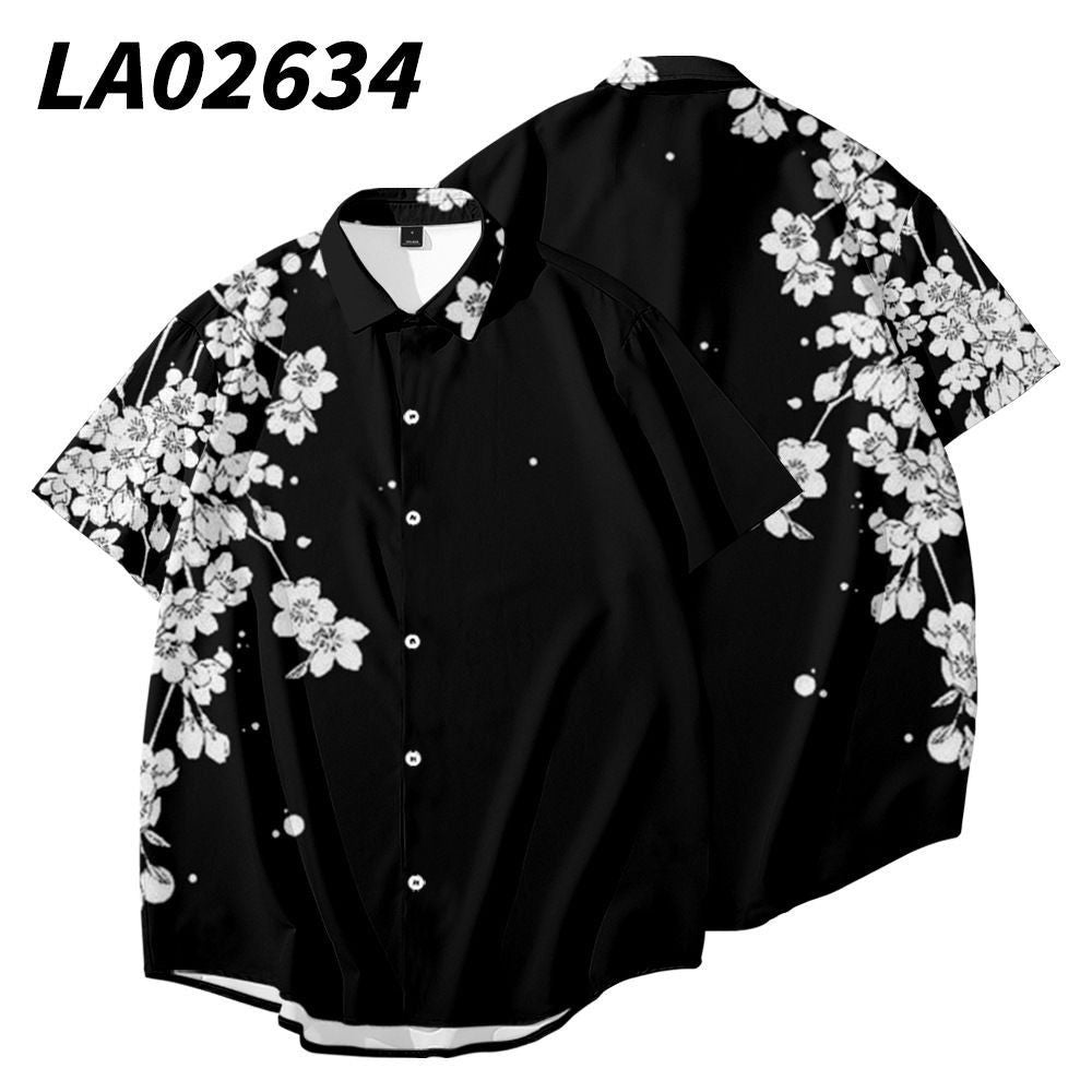 Plus Size Loose Botanical Shirt