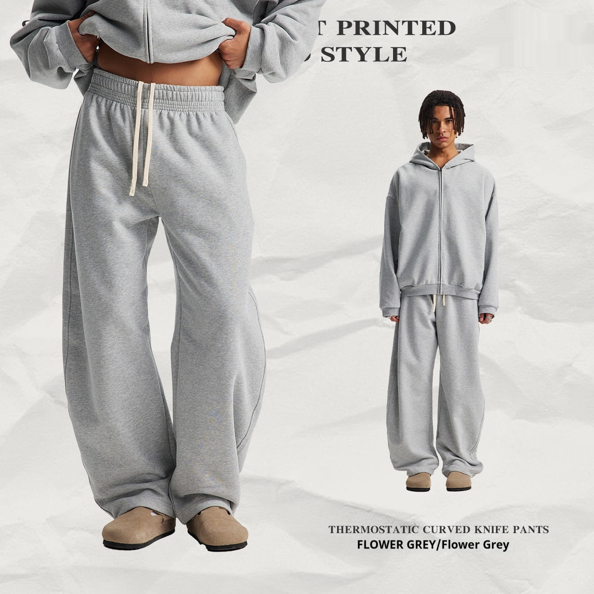 Hooded Cardigan Sweater Set For Men And Women