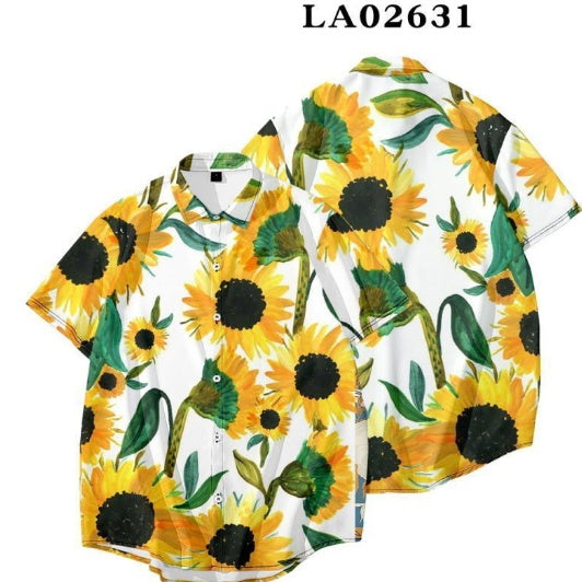 Plus Size Loose Botanical Shirt