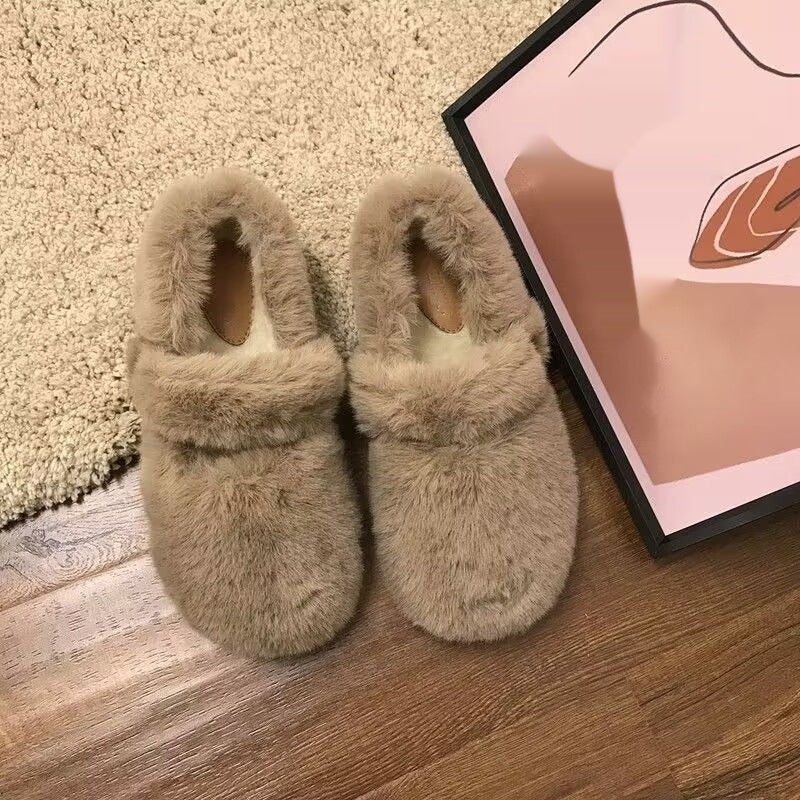 Outerwear Plus-size Women's Shoes Fluffy Shoes