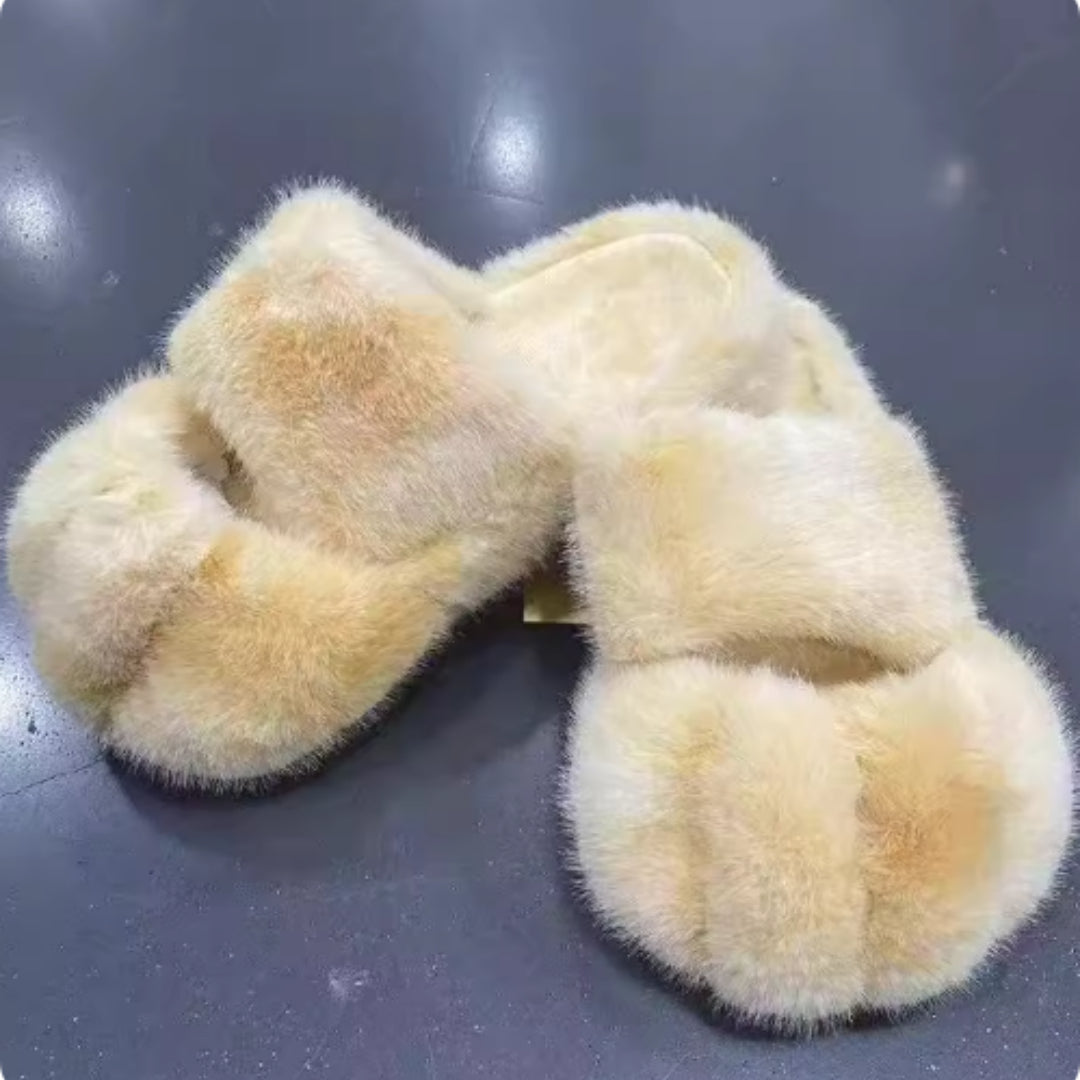 Cat Paw Fleece-lined Slippers Indoor Home Furnishings