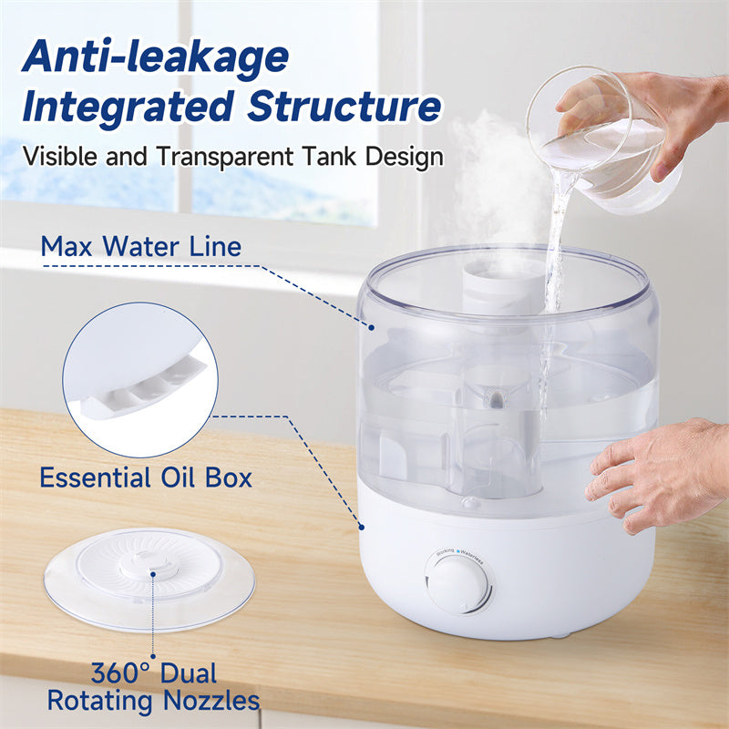 3L Mechanical Humidifier Low Water Level Protection BPA Free
