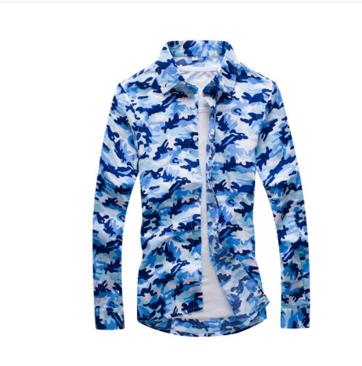 Men's Casual Slim Lapel Shirt New Style