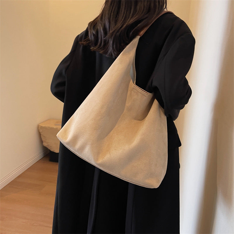 Deerskin Suede Commuter Underarm Bag