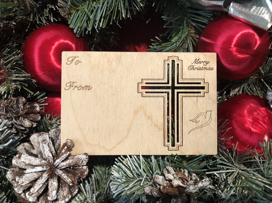 Christian Holiday Card with Pop-Out Ornament #9006