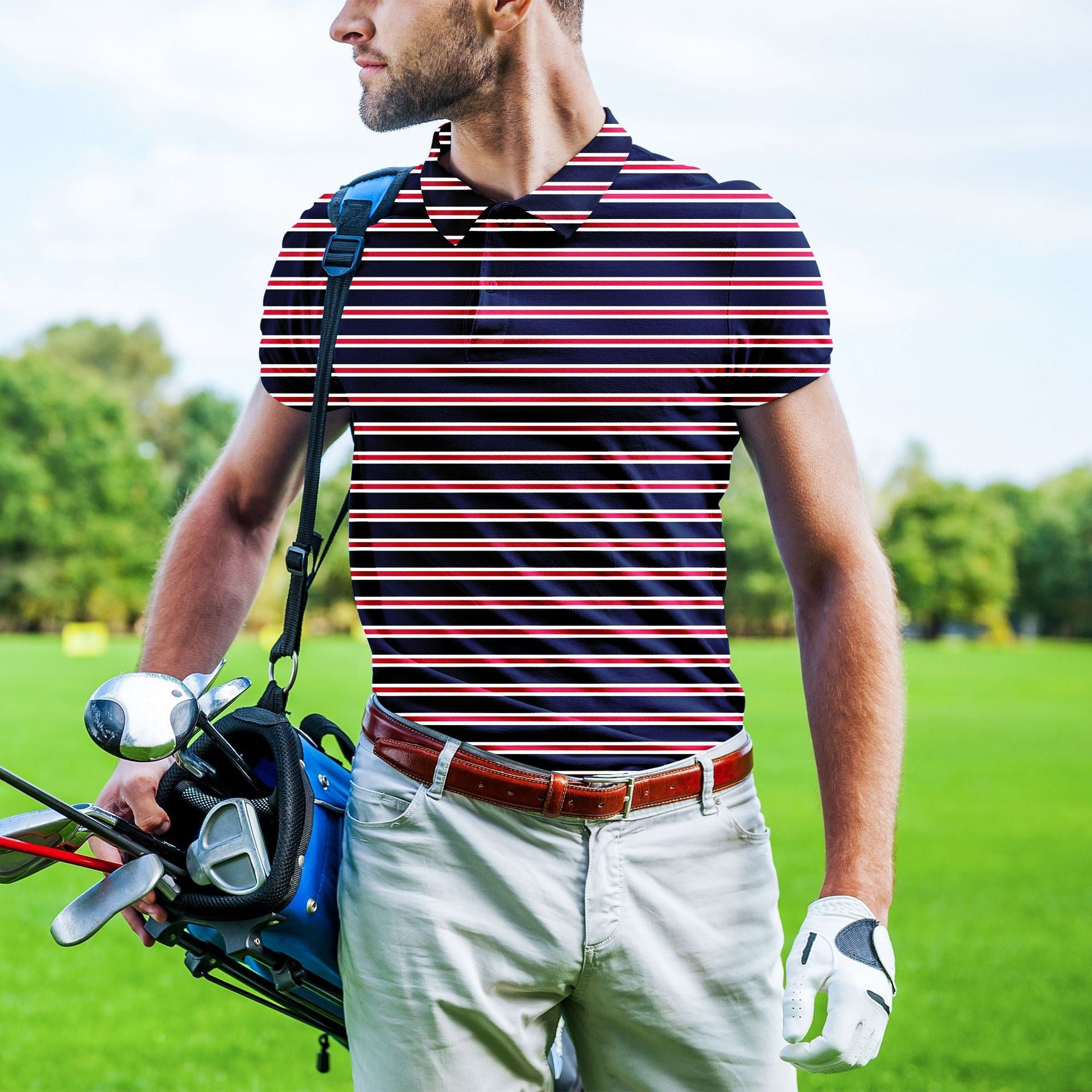 Men's 3D Printed Casual POLO Short Sleeves