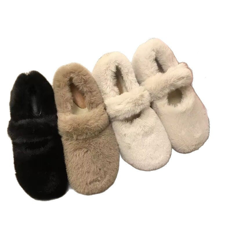 Outerwear Plus-size Women's Shoes Fluffy Shoes