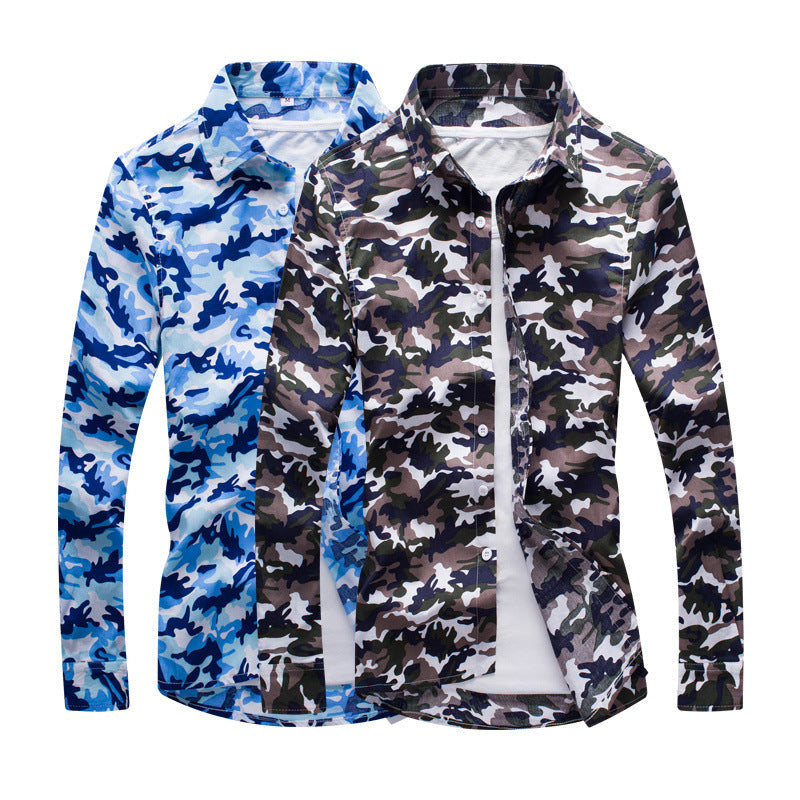 Men's Casual Slim Lapel Shirt New Style