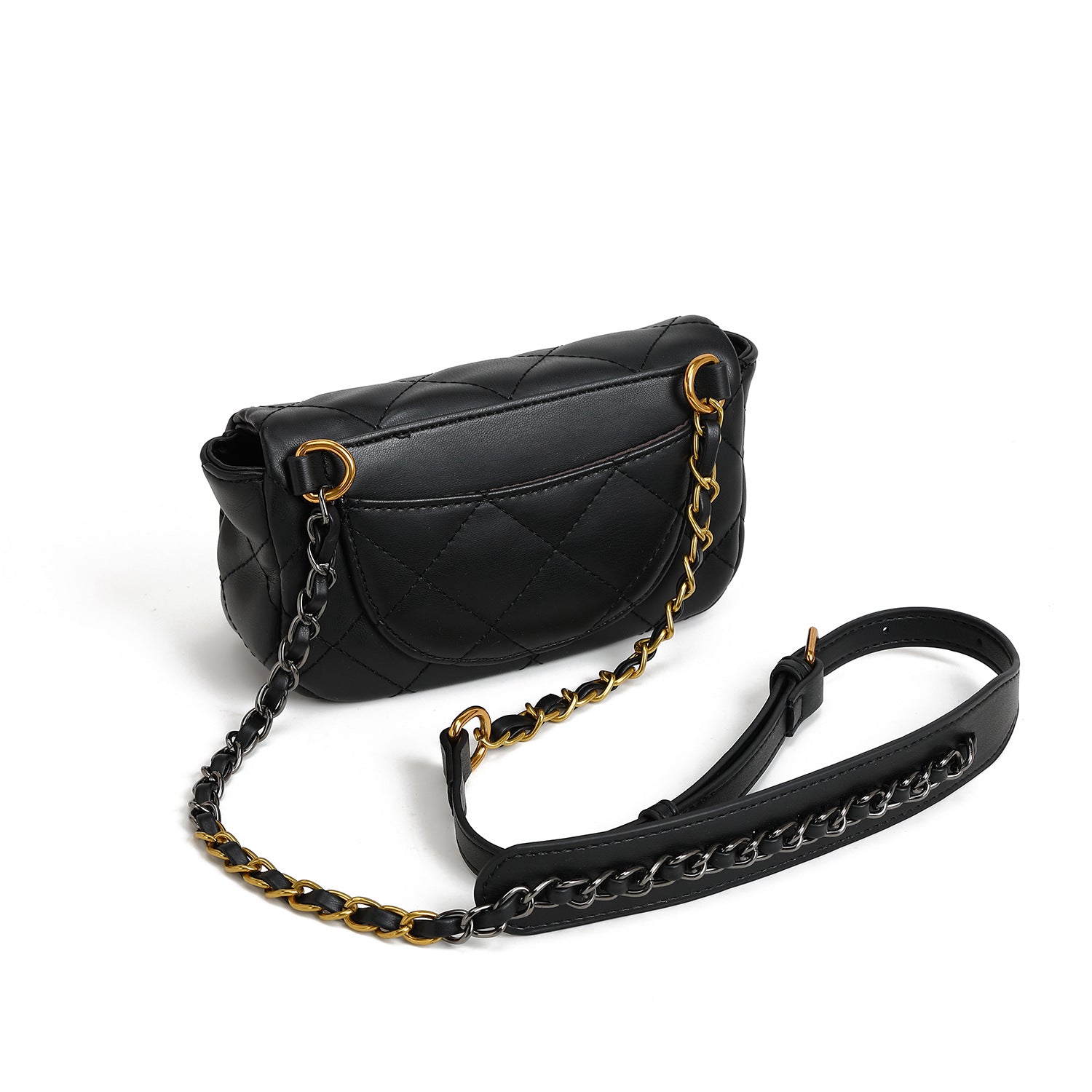 Trendy Mini Square Crossbody Bag With A Chain Shoulder Strap