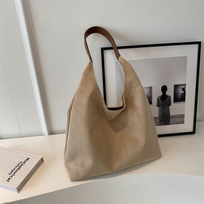 Deerskin Suede Commuter Underarm Bag