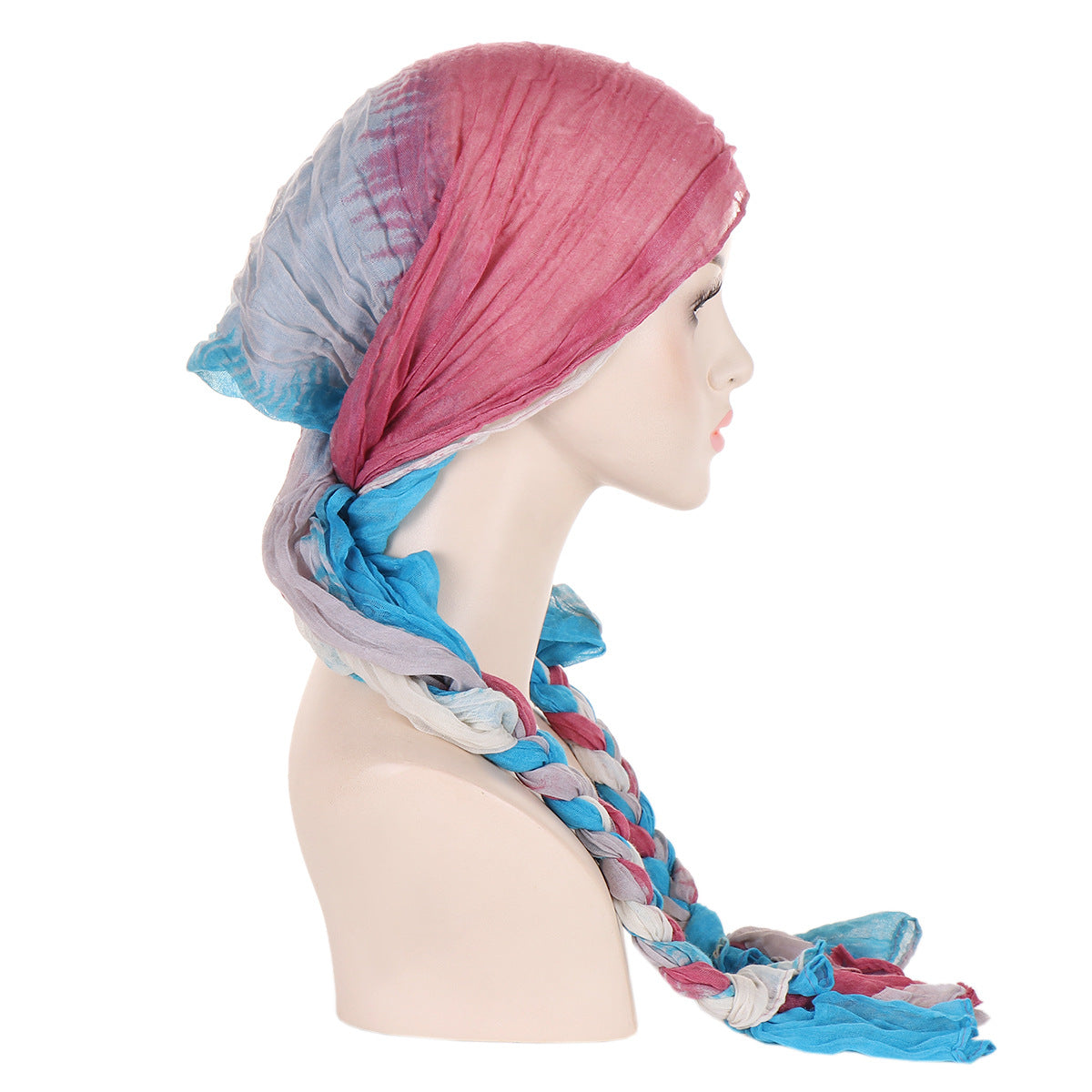 Tam-o'-shanter Hand-woven Braid Bandana Scarf Female Cap
