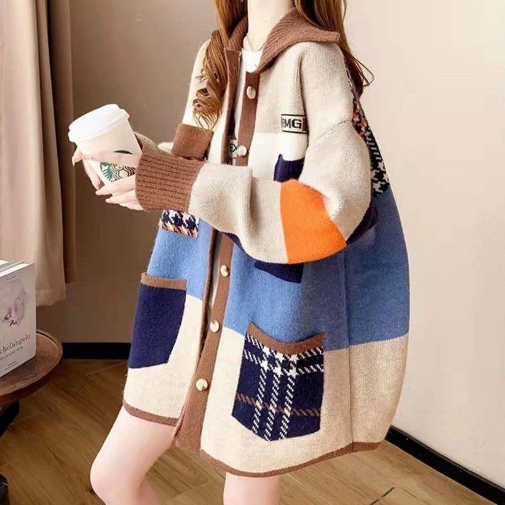 Knitted Cardigan Sweater Coat For Women