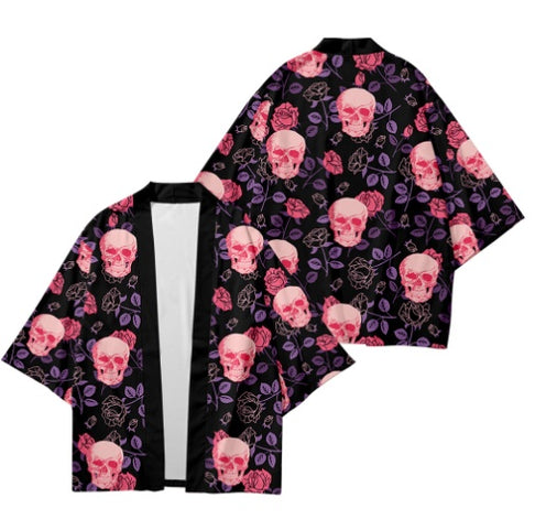 Printed Road Robe Loose Large Size Men's Jacket