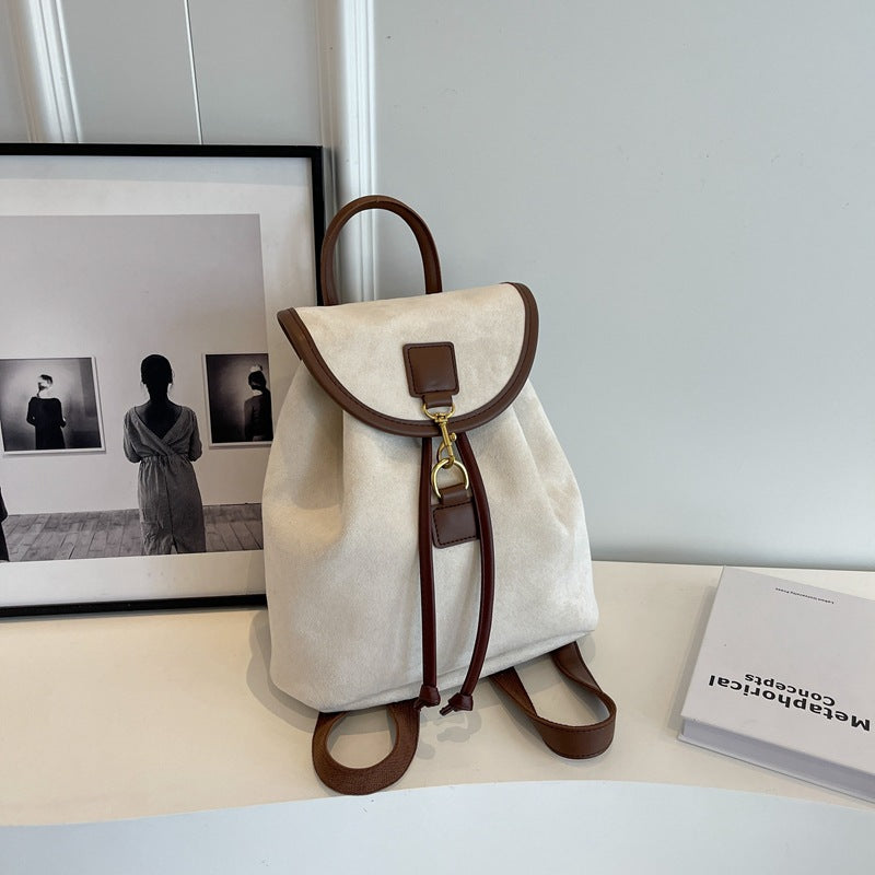 Casual Niche Design Suede Women's Backpack