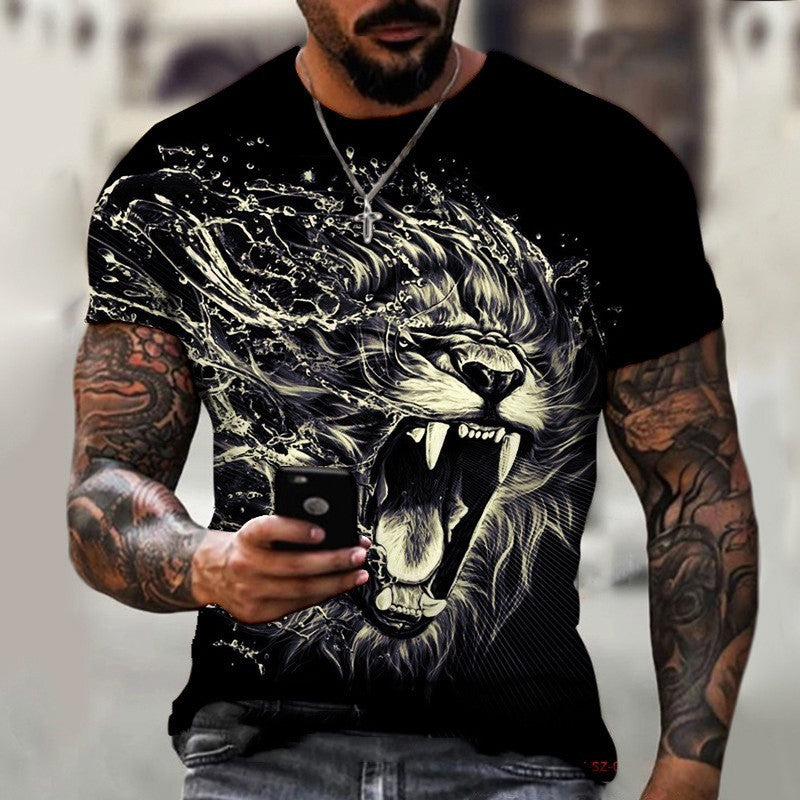 Animal Beast Lion Summer Men's T-Shirt