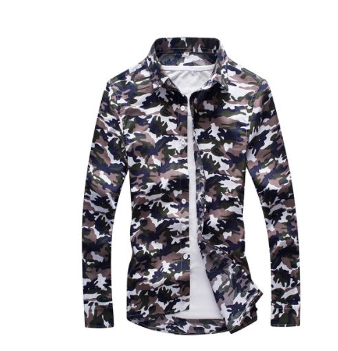 Men's Casual Slim Lapel Shirt New Style