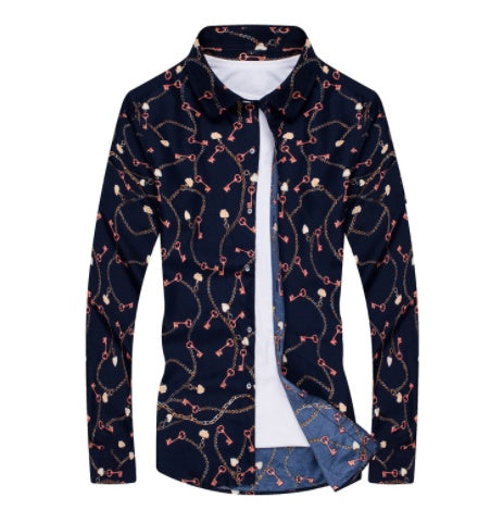 Men's Casual Slim Lapel Shirt New Style