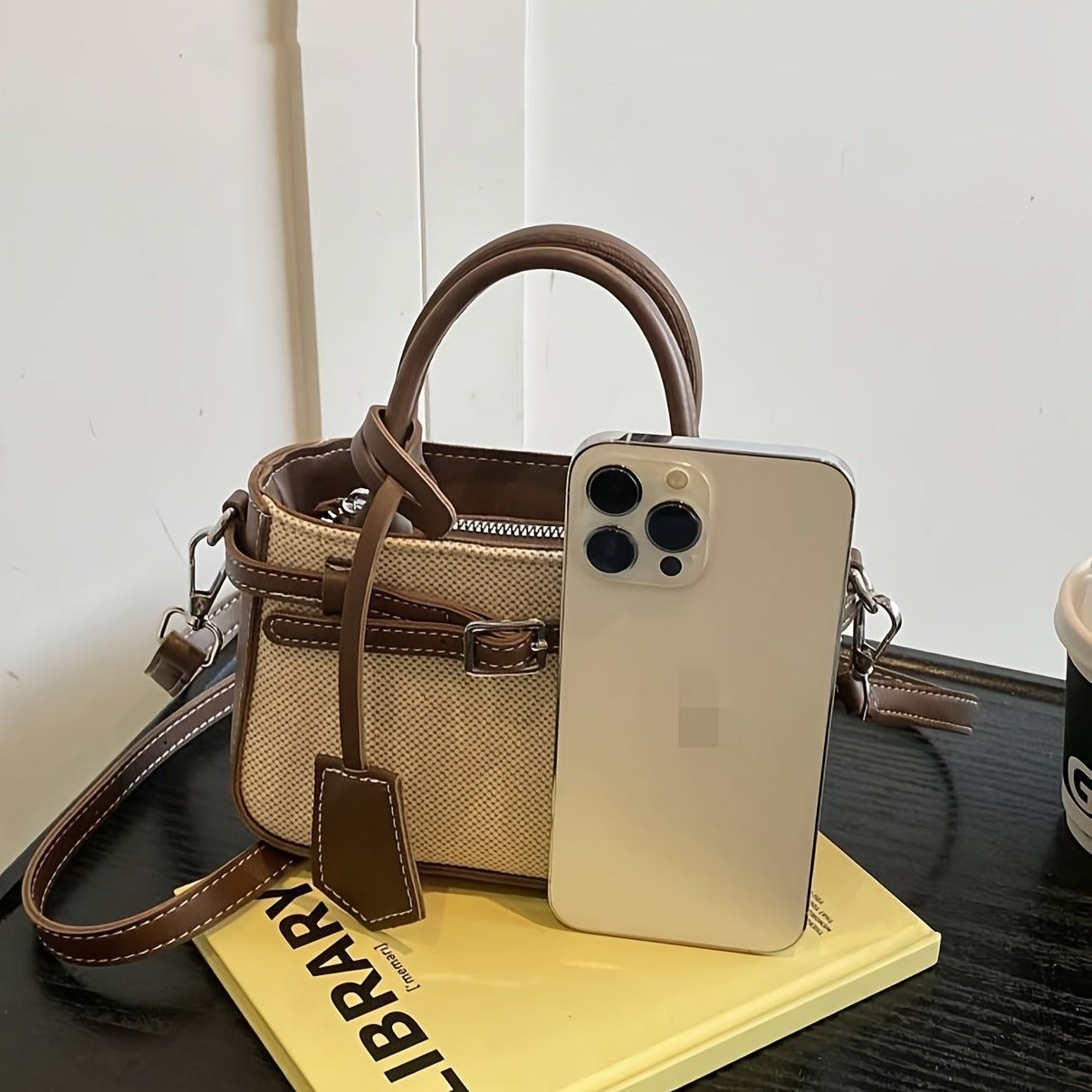 Commuter-friendly Tote New-style Single-shoulder Crossbody Bag With Stunning French Aesthetic