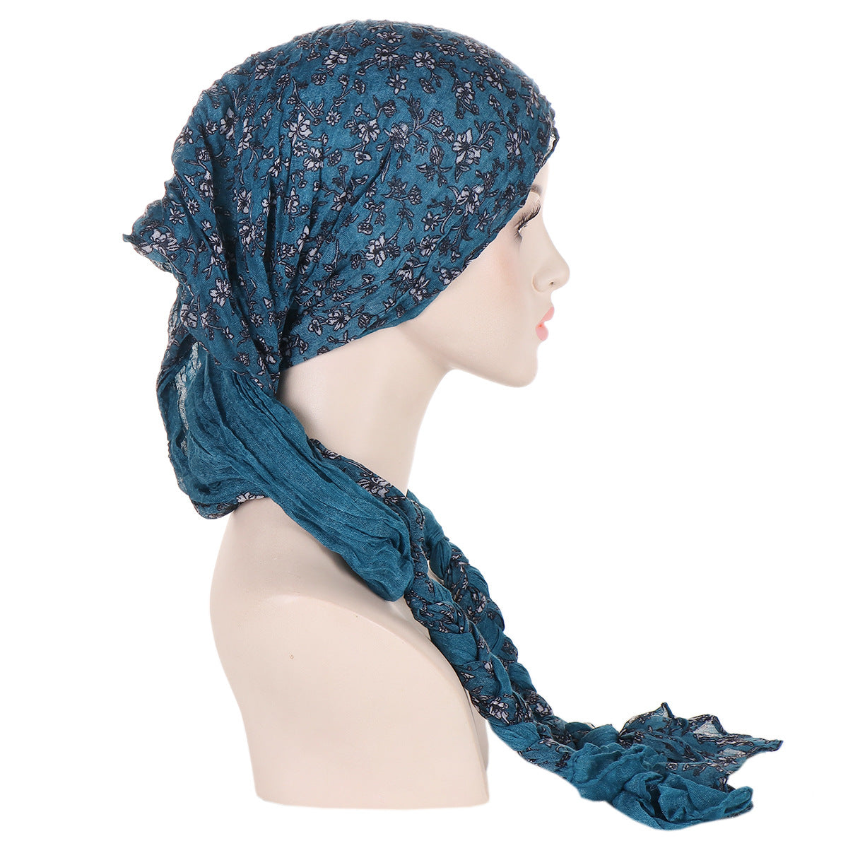 Tam-o'-shanter Hand-woven Braid Bandana Scarf Female Cap