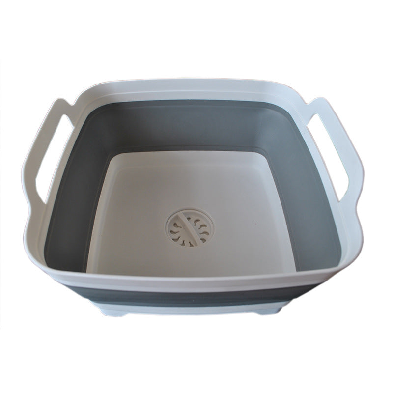Portable Travel Washing Vegetables Washing Ice Bucket Fruit Basin