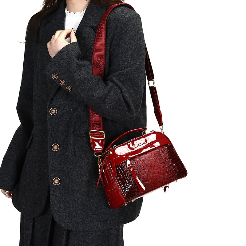 Large-capacity Mom Bucket Solid-color Women's Bag