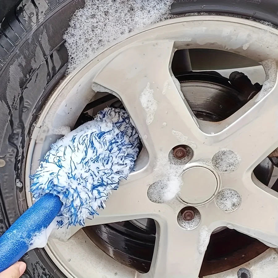 Microfiber automotive wheel brush Tire rim cleaning brush Automotive wheel brush Tire brush