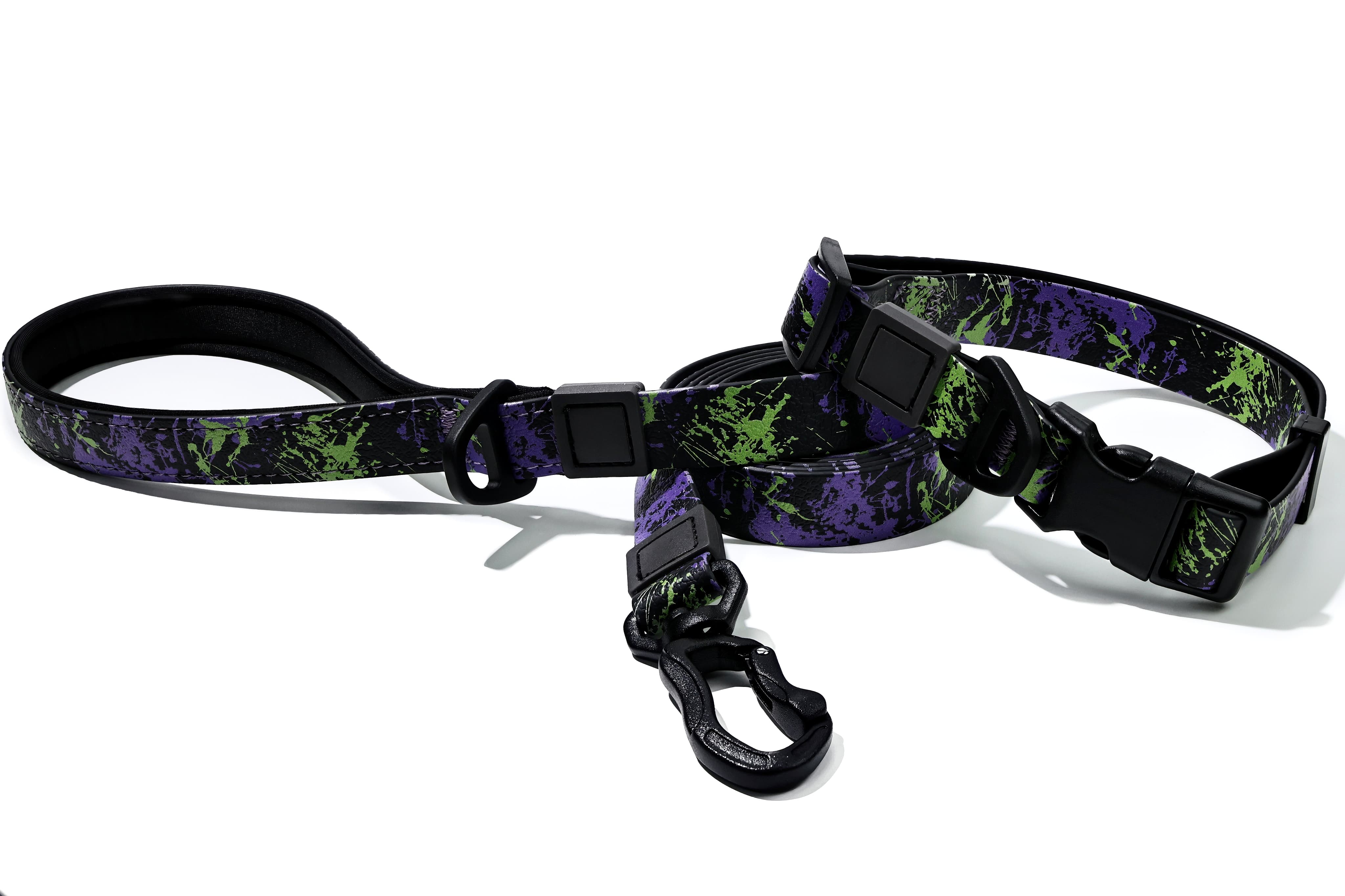 UV Printing Camouflage Embossed Pet Leash Set Is A Perfect Combination Of Style And Functionality Specially Designed For Pets' Outdoor Activities. Every Detail From Craftsmanship To Material Selection