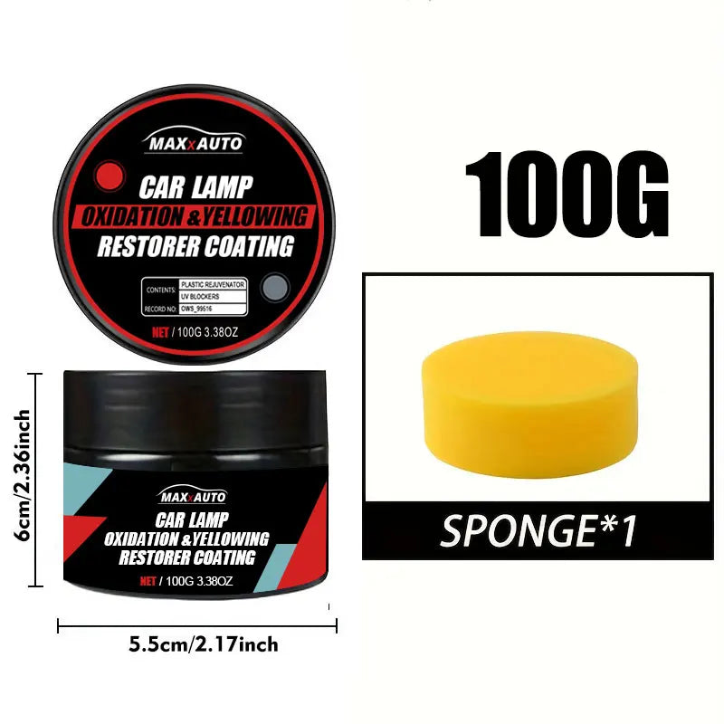 Car Headlight Restoration Polishing Headlamp Scratch Remover Repair Cleaning Paste Remove Oxidation Headlight Polish Liquid