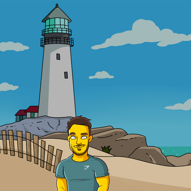 1 shoulders up beach background