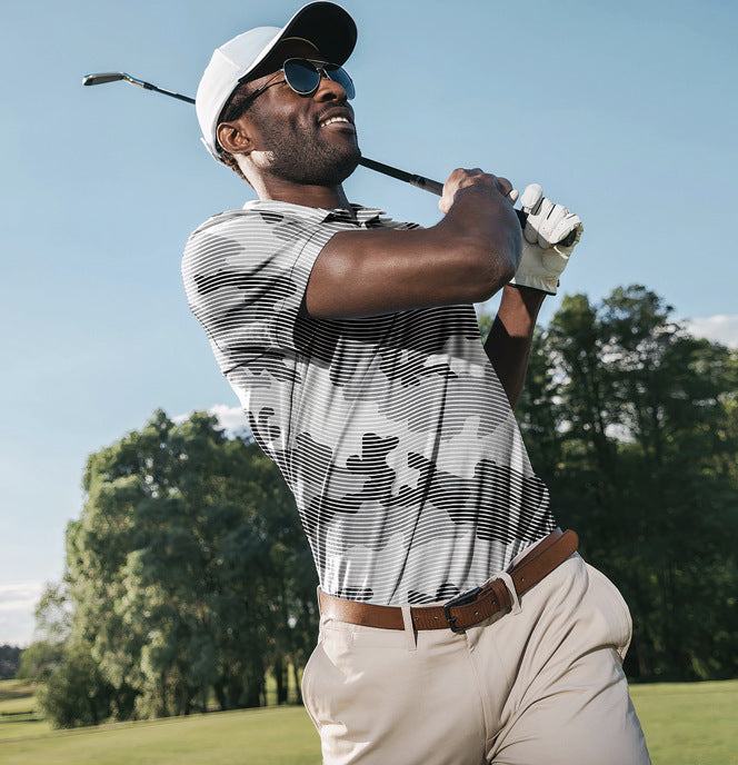 Men's 3D Printed Casual POLO Short Sleeves