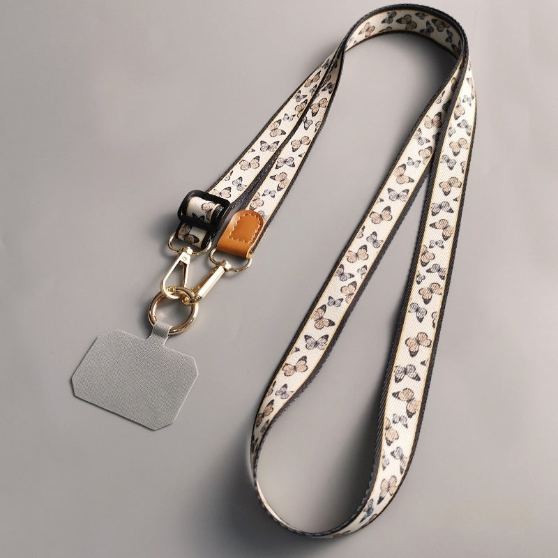 Mobile Phone Lanyard Crossbody Bag Solid Color Long Braces Detachable Multi-purpose Strap Rope