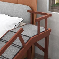 PawHut Wooden Dog Ramp With Removable Guardrails, Non-Slip Surface,