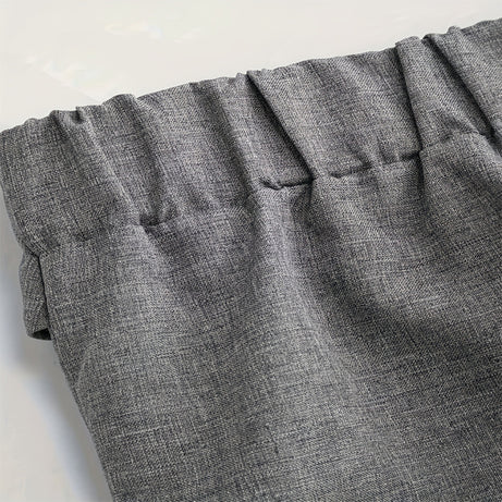 Women's Elegant High-Waisted Wide Leg Pants, Solid Color Button Detail Trousers For Office And Casual Wear