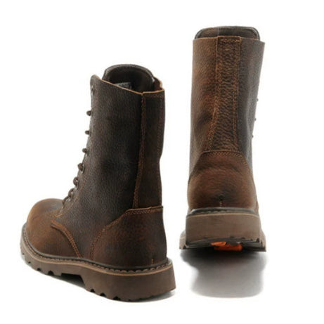 Casual Men's Martin Boots With A Chunky Toe And High-top Design