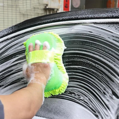 Microfiber Car Washer Sponge Cleaning Car Care Detailing Brushes Washing Towel Auto Gloves Styling Accessories