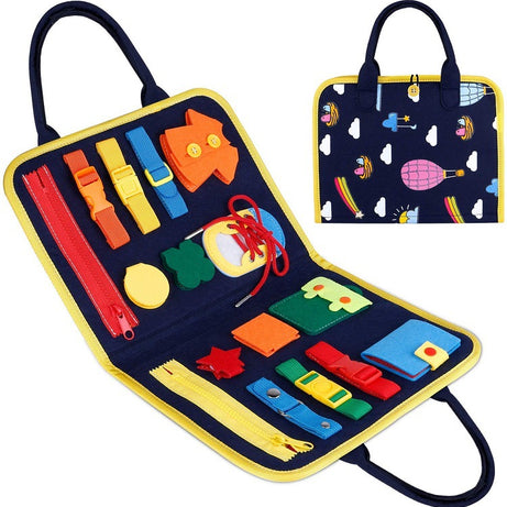 New Busy Book Children's Busy Board Dressing And Buttoning Learning Baby Early Education Preschool Sensory Learning Toy