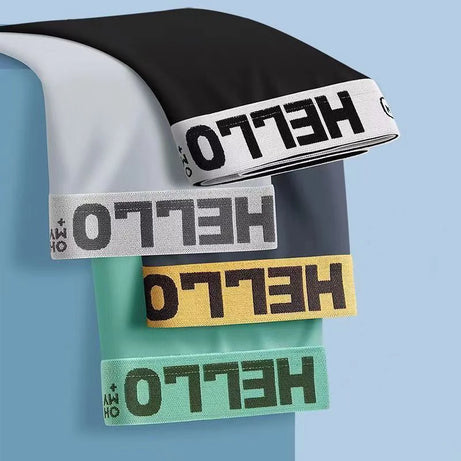 4pcs Boxer Shorts Men's Ice Silk Underwear Male Underpants Breathable Sexy Thin Panties U Convex Lingerie Wholesale Lots L-6XL