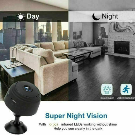 Mini Hidden Spy Camera Wireless Wifi IP Home Security 1080P HD DVR Night Vision