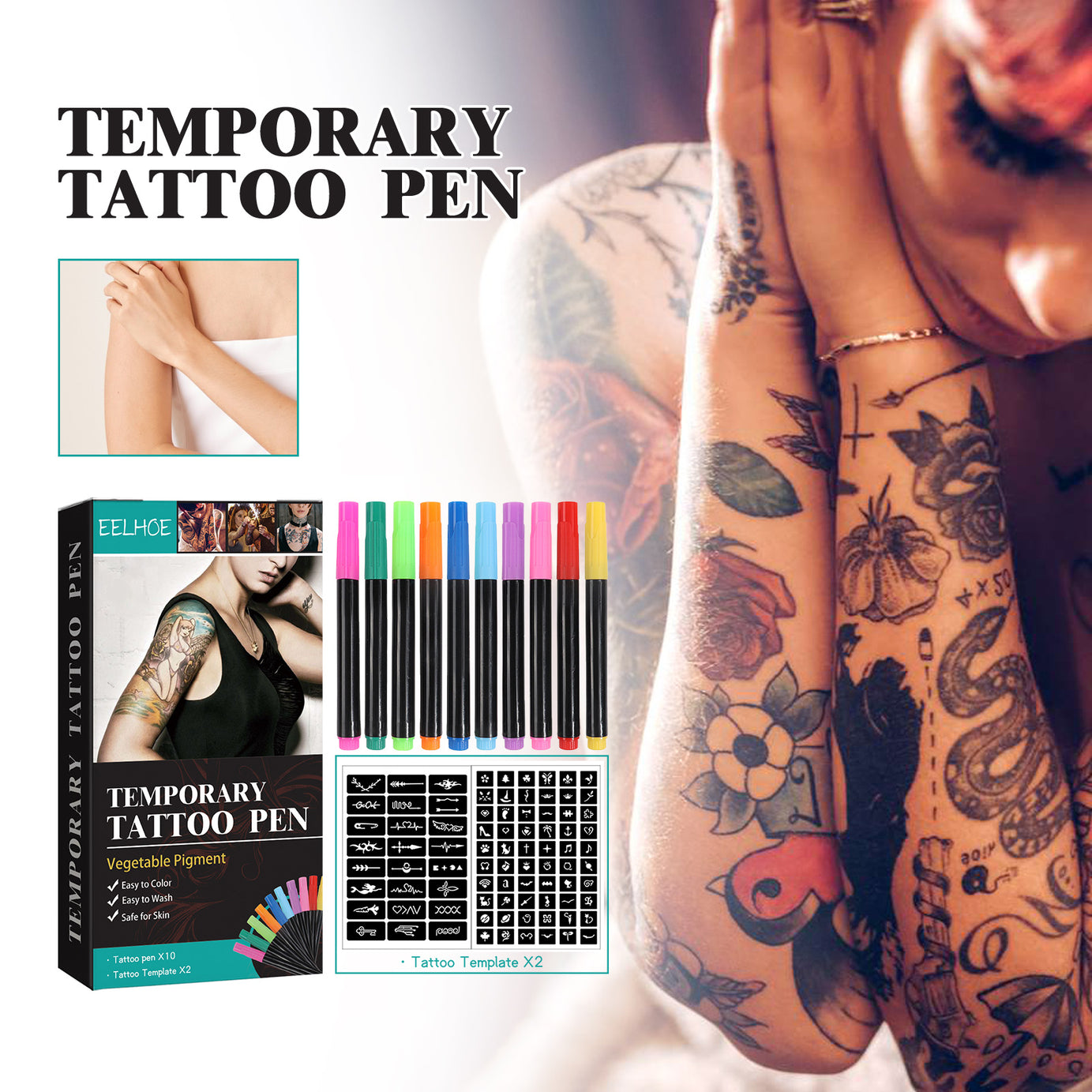 Temporary Tattoo Pen Set