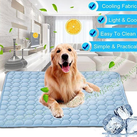 Pet Dog Cat Ice Silk Cold Nest Pad For Cooling In Summer