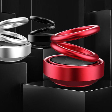 Solar Auto Rotation Car Air Freshener Perfume Seat