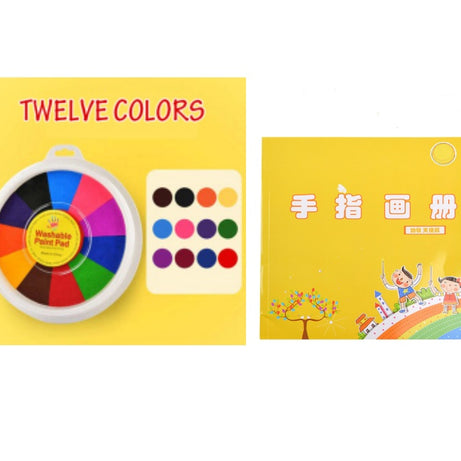 New Hot Selling Kindergarten Finger Print Mud Non-toxic Washable Pigment